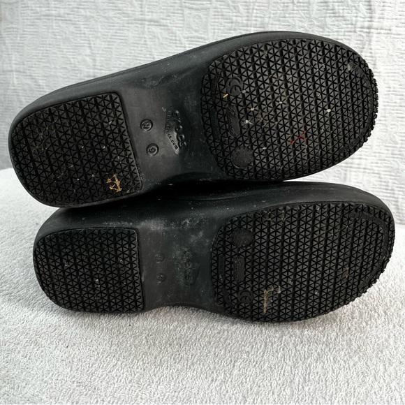Crocs Neria Pro II Womens 9 Dual Comfort Slip Resistant Work Clog Black Shoes - Picture 8 of 16